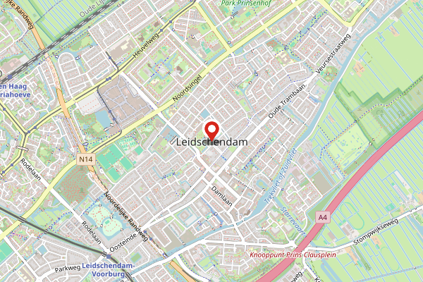 Brandweer-melding op Burgemeester Velthuijsenlaan, Leidschendam op 4 mei, kaart-overzicht