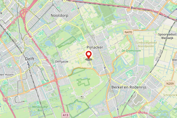 Brandweer-melding op Zoetermeer op 4 mei, kaart-overzicht