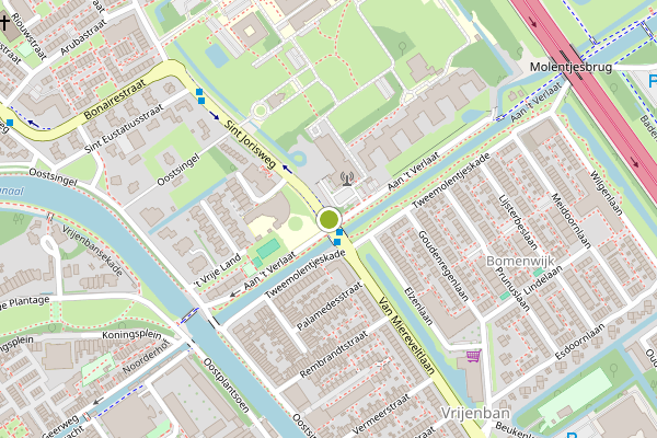 Ambulance-melding op Sint Jorisweg, Delft op 4 mei, kaart-overzicht