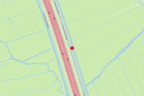 Brandweer-melding op Slinkslootpad, Schipluiden op 18 juni, kaart-overzicht