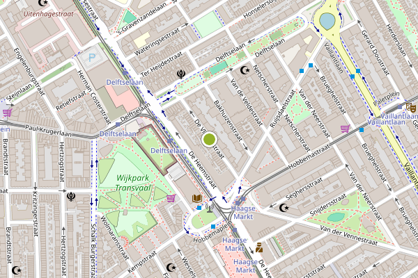 Ambulance-melding op De Vliegerstraat, Den Haag op 19 juni, kaart-overzicht