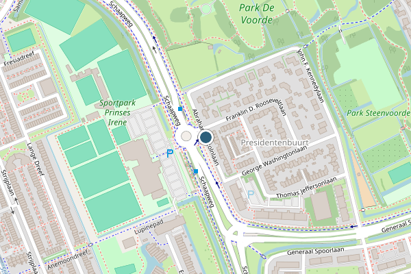 Politie-melding op Abraham Lincolnlaan, Rijswijk op 18 juni, kaart-overzicht