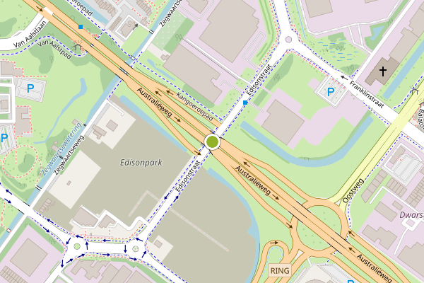 Ambulance-melding op Edisonstraat, Zoetermeer op 18 juni, kaart-overzicht