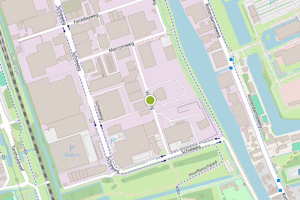 Ambulance-melding op Voltaweg, Delft op 19 juni, kaart-overzicht