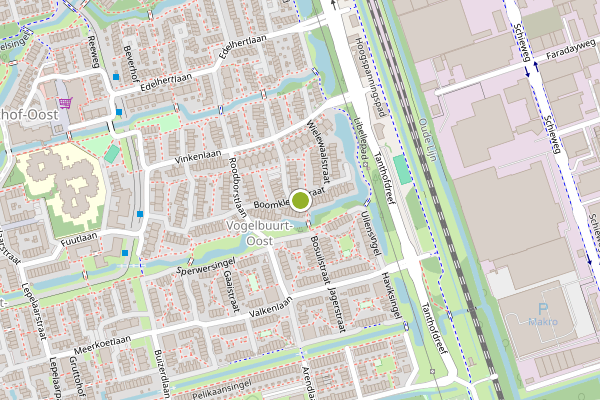 Ambulance-melding op Boomkleverstraat, Delft op 19 juni, kaart-overzicht