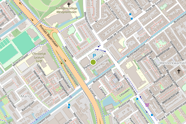 Ambulance-melding op Paulus Buijsstraat, Delft op 19 juni, kaart-overzicht