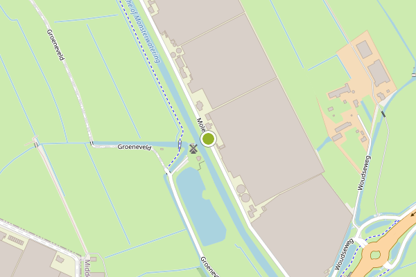 Ambulance-melding op Molenlaan, Schipluiden op 19 juni, kaart-overzicht
