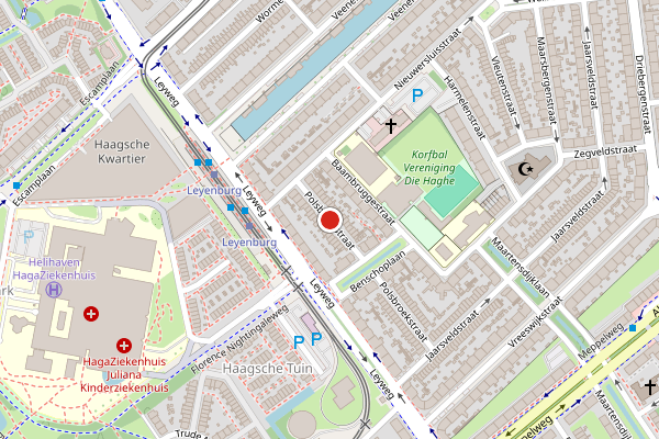 Brandweer-melding op Polsbroekstraat, Den Haag op 20 juni, kaart-overzicht