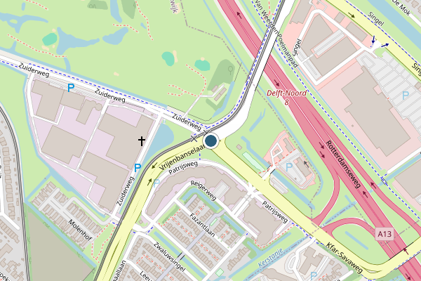 Politie-melding op Rijswijkse Landingslaan, Rijswijk op 19 juni, kaart-overzicht