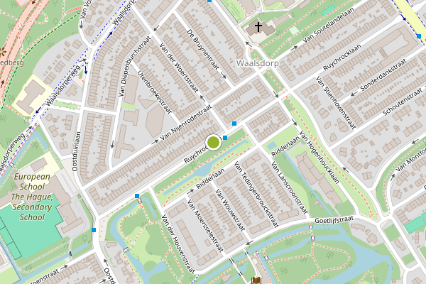 Ambulance-melding op Ruychrocklaan, Den Haag op 5 mei, kaart-overzicht