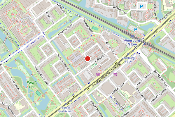 Brandweer-melding op Abraham Douglaslaan, Voorburg op 20 juni, kaart-overzicht