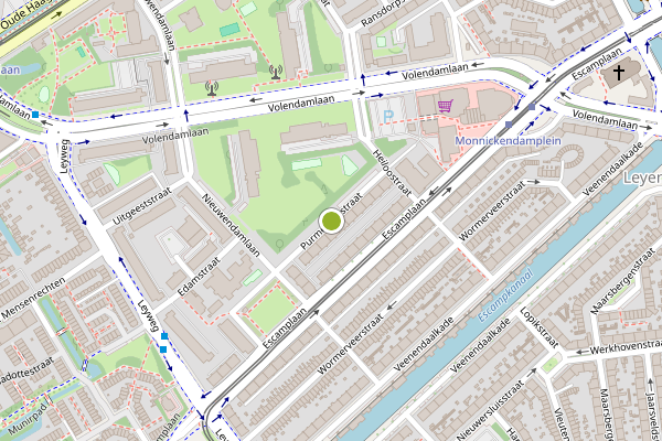 Ambulance-melding op Purmerendstraat, Den Haag op 5 mei, kaart-overzicht