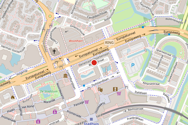 Brandweer-melding op Berlijnstraat, Zoetermeer op 20 juni, kaart-overzicht