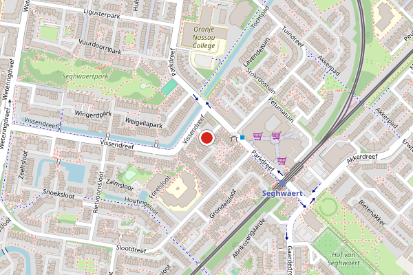 Brandweer-melding op Steursloot, Zoetermeer op 20 juni, kaart-overzicht