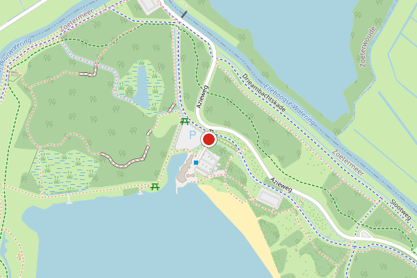 Brandweer-melding op Strand, Zoetermeer op 19 juni, kaart-overzicht