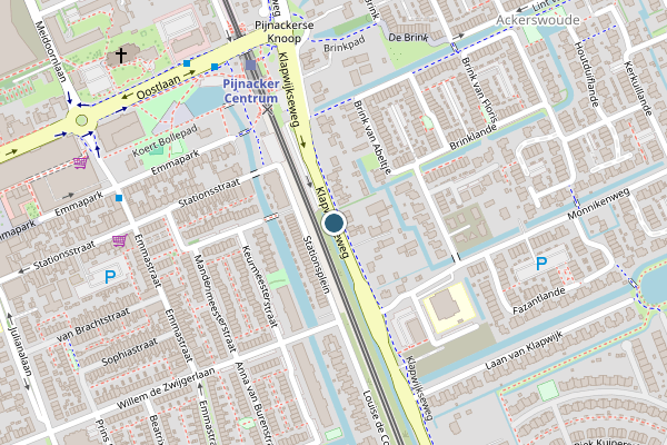 Politie-melding op Klapwijkseweg, Pijnacker op 19 juni, kaart-overzicht