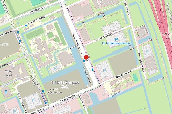 Brandweer-melding op Huismansingel, Delft op 20 juni, kaart-overzicht