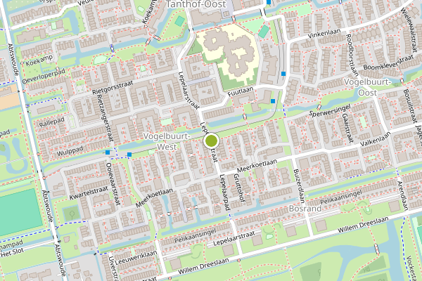 Ambulance-melding op Lepelaarstraat, Delft op 20 juni, kaart-overzicht
