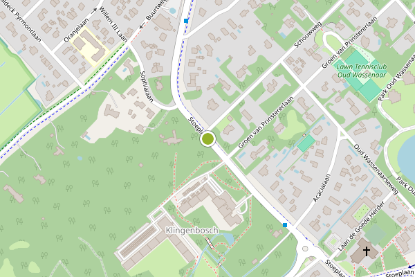 Ambulance-melding op Stoeplaan, Wassenaar op 5 mei, kaart-overzicht