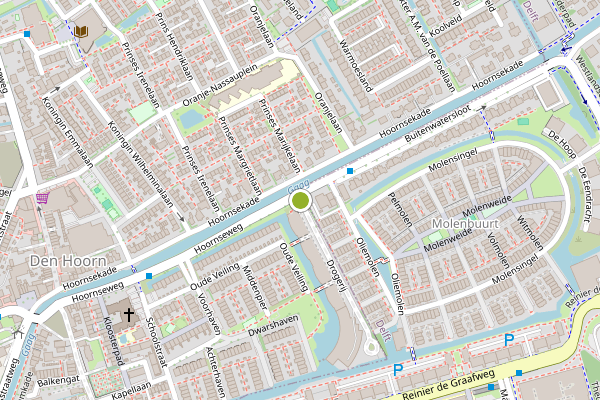 Ambulance-melding op Drogerij, Den Hoorn ZH op 5 mei, kaart-overzicht