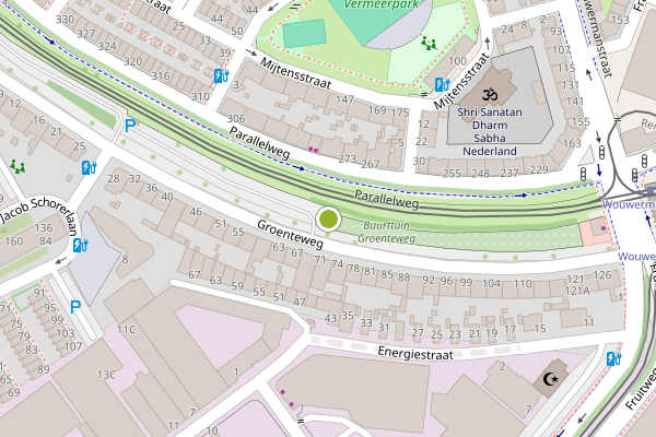 Ambulance-melding op Groenteweg 's-Gravenhage, Den Haag op 20 juni, kaart-overzicht