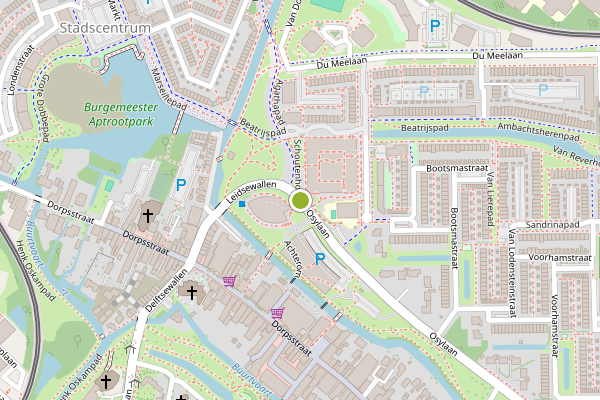 Ambulance-melding op Schoutenhoek, Zoetermeer op 20 juni, kaart-overzicht