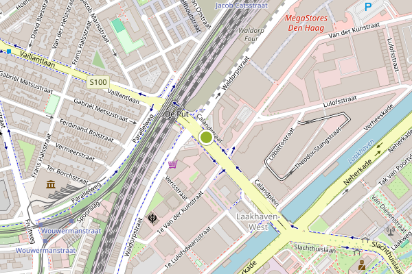 Ambulance-melding op Calandstraat, Den Haag op 20 juni, kaart-overzicht