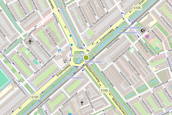 Ambulance-melding op Erasmusplein, Den Haag op 20 juni, kaart-overzicht
