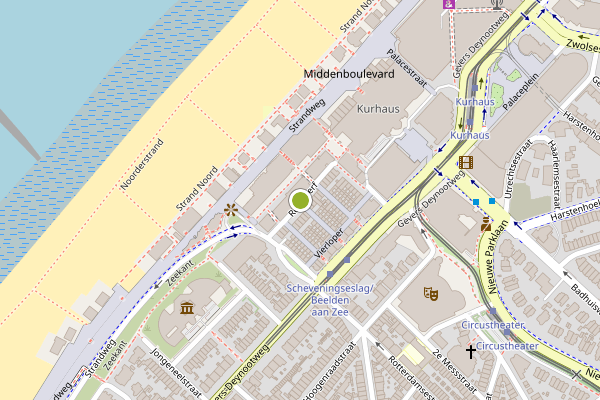 Ambulance-melding op Rederserf, Den Haag op 21 juni, kaart-overzicht
