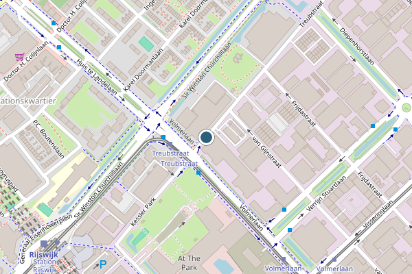 Politie-melding op Treubstraat, Rijswijk op 21 juni, kaart-overzicht