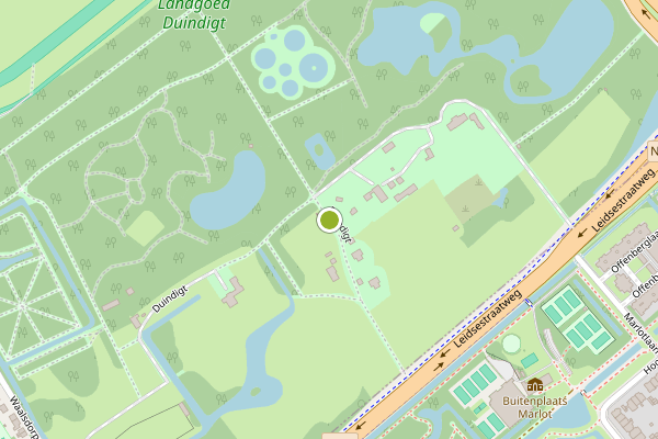 Ambulance-melding op Duindigt, Wassenaar op 20 juni, kaart-overzicht