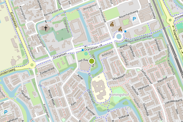 Ambulance-melding op Bakenpad, Pijnacker op 21 juni, kaart-overzicht