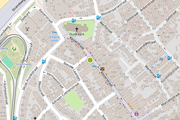 Ambulance-melding op Keizerstraat, Den Haag op 20 juni, kaart-overzicht