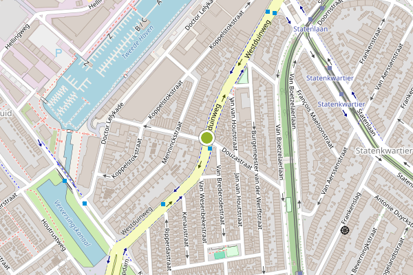 Ambulance-melding op Westduinweg, Den Haag op 21 juni, kaart-overzicht