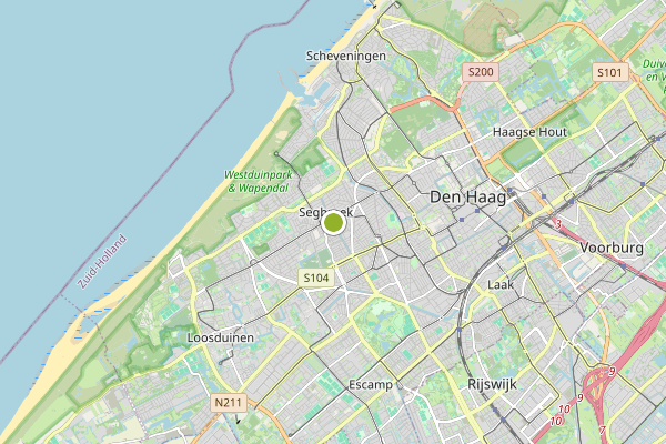 Ambulance-melding op Mr. P. Droogleever Fortuynweg, Den Haag op 21 juni, kaart-overzicht