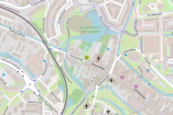 Ambulance-melding op Nicolaasplein, Zoetermeer op 21 juni, kaart-overzicht