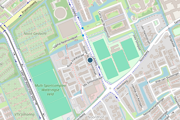Politie-melding op Guusje Nederhorststraat, Den Haag op 21 juni, kaart-overzicht