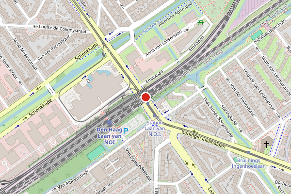 Brandweer-melding op Laan van Nieuw-Oost-Indie, Den Haag op 21 juni, kaart-overzicht