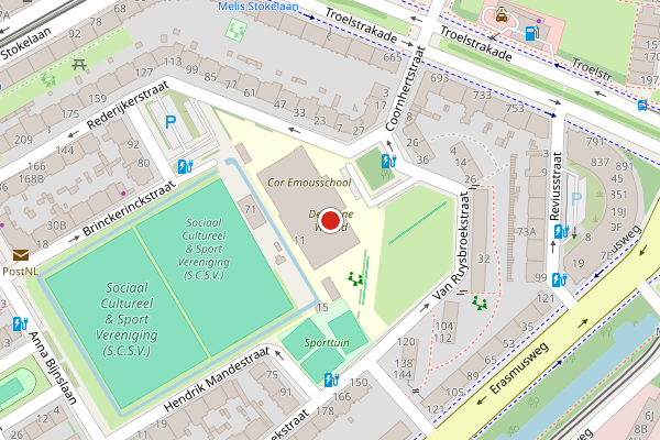 Brandweer-melding op Van Ruysbroekstraat, Den Haag op 21 juni, kaart-overzicht