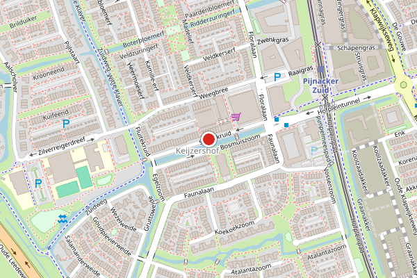 Brandweer-melding op Speenkruid, Pijnacker op 22 juni, kaart-overzicht