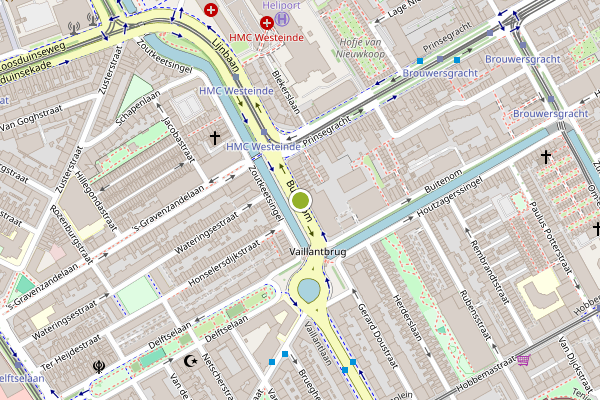 Ambulance-melding op Buitenom, Den Haag op 22 juni, kaart-overzicht