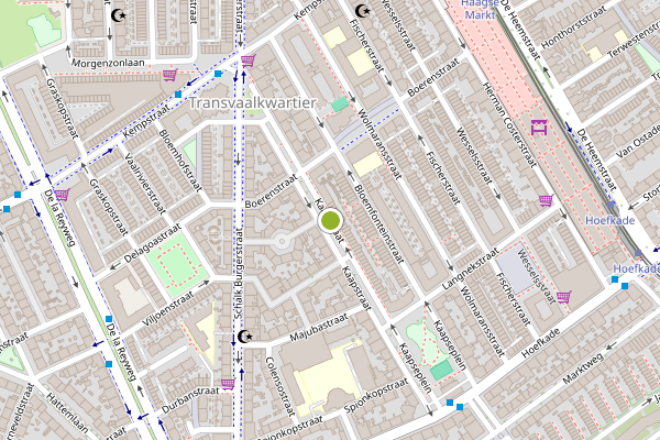 Ambulance-melding op Kaapstraat, Den Haag op 22 juni, kaart-overzicht