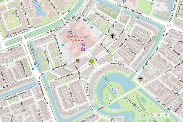 Ambulance-melding op Reginagang, Zoetermeer op 22 juni, kaart-overzicht