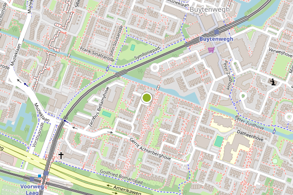 Ambulance-melding op Anna Blamanhove, Zoetermeer op 21 juni, kaart-overzicht