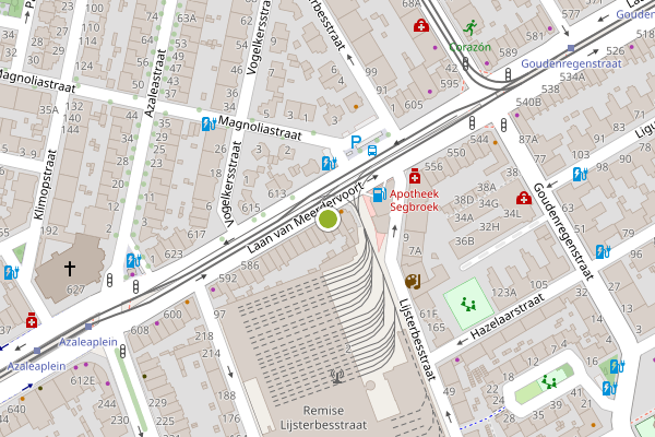 Ambulance-melding op Nectarinestraat, Den Haag op 6 mei, kaart-overzicht