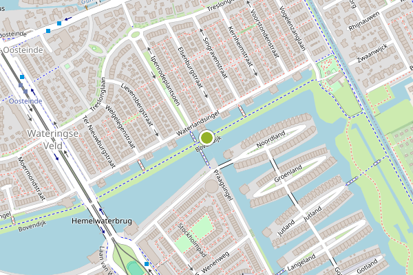 Ambulance-melding op Bovendijk, Den Haag op 6 mei, kaart-overzicht
