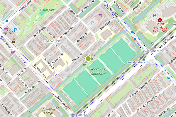 Ambulance-melding op Hofstedepad, Den Haag op 22 juni, kaart-overzicht