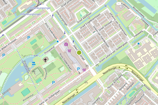 Ambulance-melding op Dillenburgsingel, Leidschendam op 6 mei, kaart-overzicht