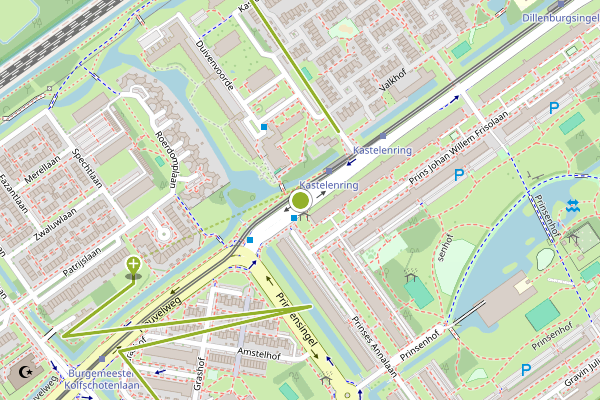 Ambulance-melding op Graaf Willem de Rijkelaan, Leidschendam op 22 juni, kaart-overzicht