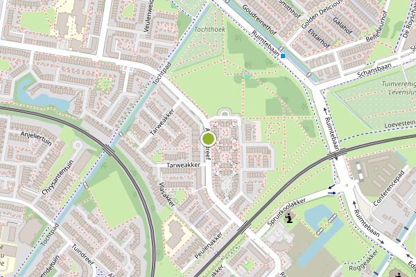 Ambulance-melding op Akkerdreef, Zoetermeer op 6 mei, kaart-overzicht